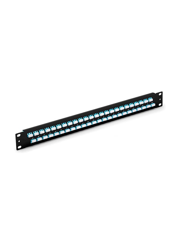 48x LC Duplex, 96 Fibers OM4 Multimode FHU 1U 19'' Fiber Patch Panel