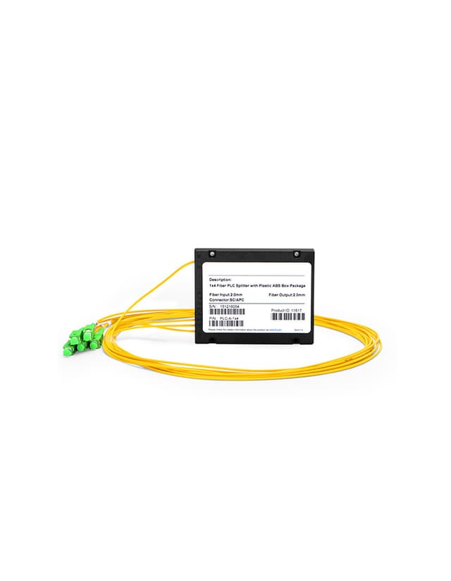Customized 1xN, 2xN Splice Pigtailed ABS Module PLC Splitter, Singlemode