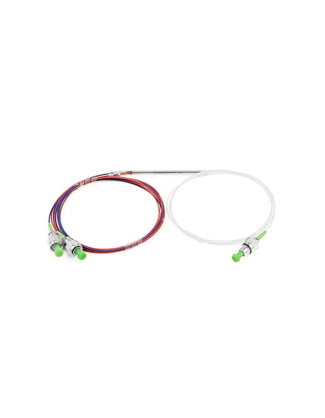 1X2 FC/APC FBT Splitter Singlemode Dual Window 0.9mm Fiber with Loose Tube