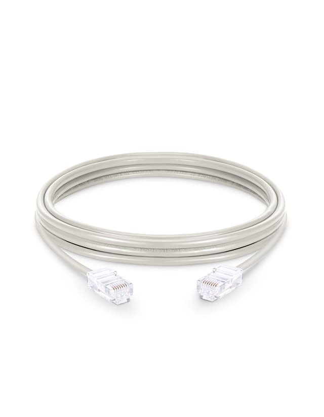 Cat5e Non-booted Unshielded (UTP) PVC White Patch Cable, 3.3ft