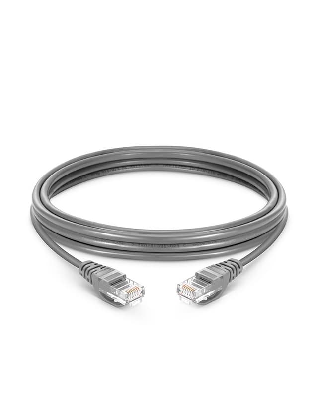Cat6 Snagless Unshielded (UTP) PVC Gray Patch Cable, 6in