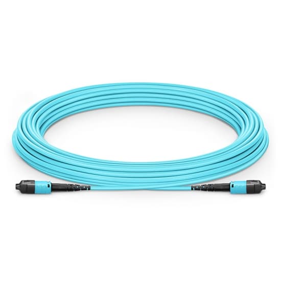 MTP® PRO 8-144 Fibers MTP®-12 OM3 Multimode Elite Trunk Cable, Aqua