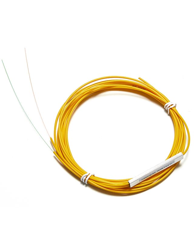 1x16 PLC Fiber Splitter, Steel Tube, Bare Fiber 250μm, No Connector